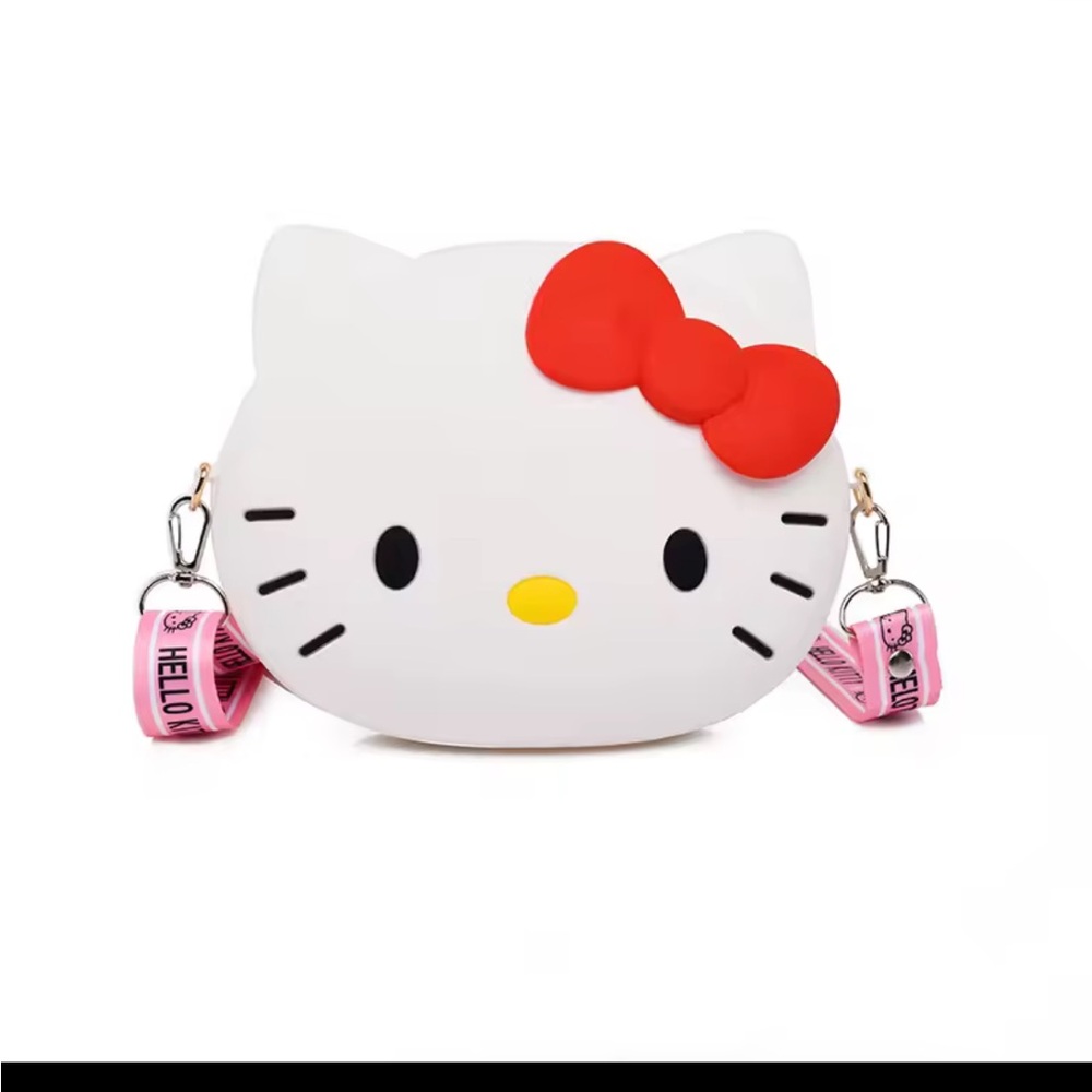 Hello Kitty Red and White Crossbody Bag